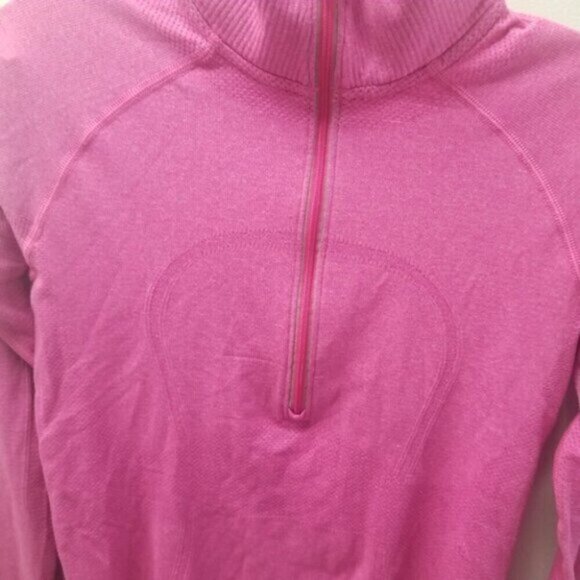 Lululemon Swiftly 1/2 Zip Pink Pullover Long Sleeve Shirt 6 - Picture 5 of 8